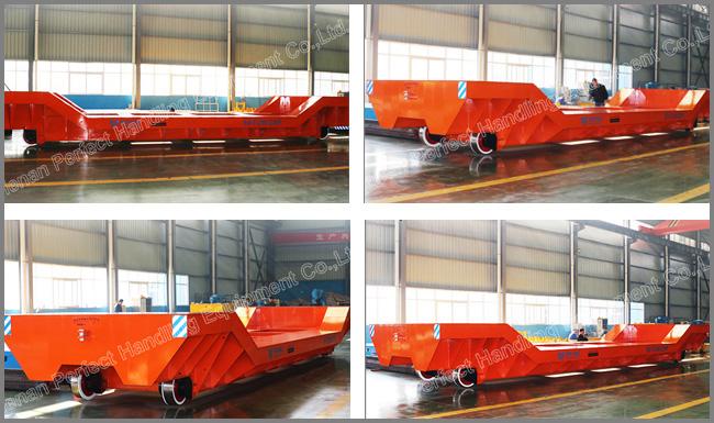 Baie à aboyer transporteur de pièce de peinture chariot de transfert de rail de 50 tonnes dans l'atelier