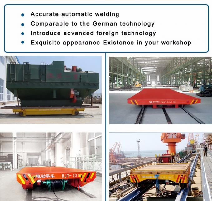 chariot de transport motorisé de couche horizontale pour des véhicules de rail de transfert d'industrie