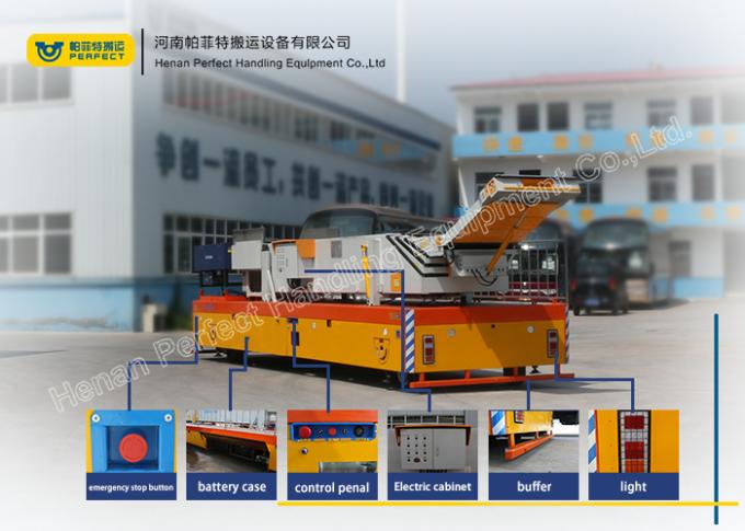 les chariots de transfert de van cargo de transfert de plate-forme d'entraînement de batterie fonctionnent sur le plancher d'usine