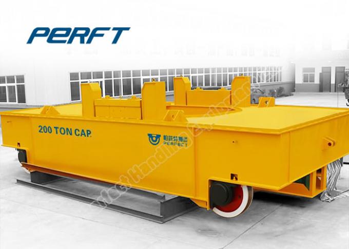 chariot industriel de poche pour transférer le chariot électrique à transfert de rail de poche fondue d'usine sidérurgique