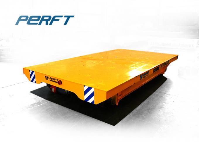 Bas-lit motorisé sur le chariot plat de transfert de rail avec la capacité de charge de 6 T pour le transport matériel léger industriel