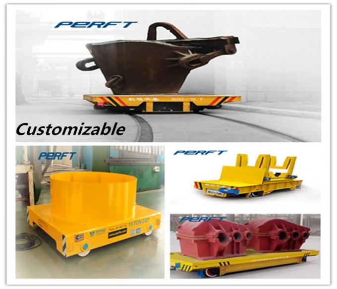chariot de transfert de poche de rail de 300 tonnes pour le transport à fonte d'entrepôt d'usine avec la résistance à hautes températures
