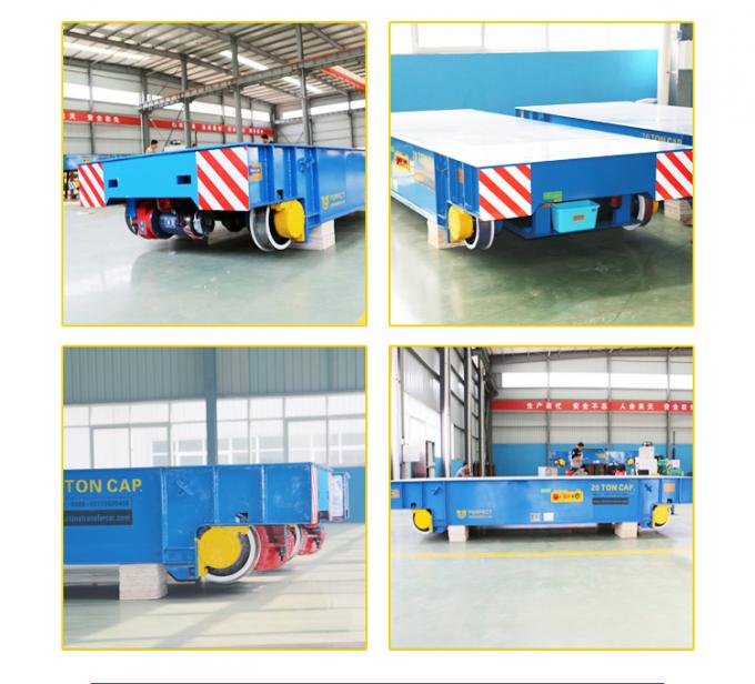chariot plat électrique orientable de transfert de rail de 20 tonnes avec le véhicule guidé par rail pour le transport de matière végétale