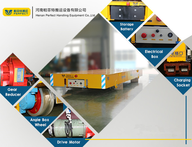 20 tonnes Chine ont fait à batterie électrique de transport d'usine le chariot sans rail de transfert