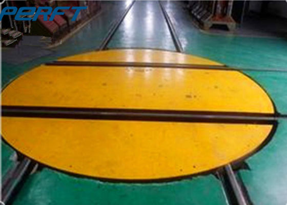 10t Material Handling Turntable 360 Degree Free Rotation Transfer Bogie To Rotate Trailer