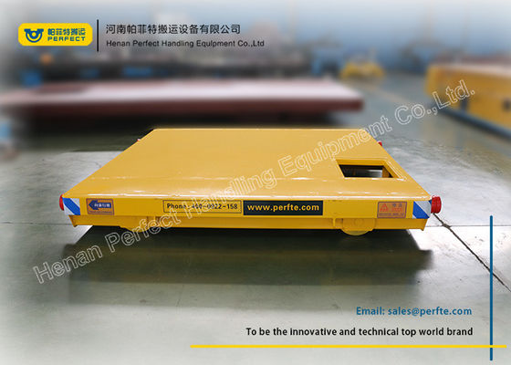 No Power Rail Mounted Towed Pallet Transfer Carts , Cargo Rail Transfer Trolley