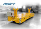 Electric Die Transfer Cart For Train Shipment Cargo Transport , Yellow Color