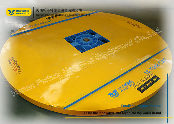 Manual / Powered Pallet Turntable For Factory Cargo Crossing Transportation