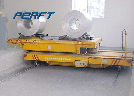 50 ton battery powered transfer cart for steel foil coils transport